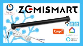 ? ZEMISMART Motor tubular para PERSIANAS de tela estores Integración en Tuya y Home Assistant.