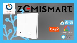 ? ZEMISMART pulsador wifi 2 líneas ♻??Integración en Tuya y Home Assistant.